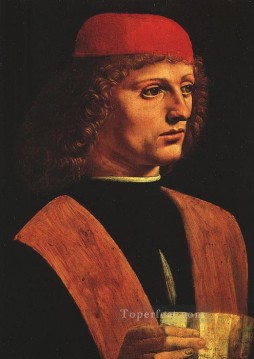  Leon Canvas - Portrait of a musician Leonardo da Vinci
